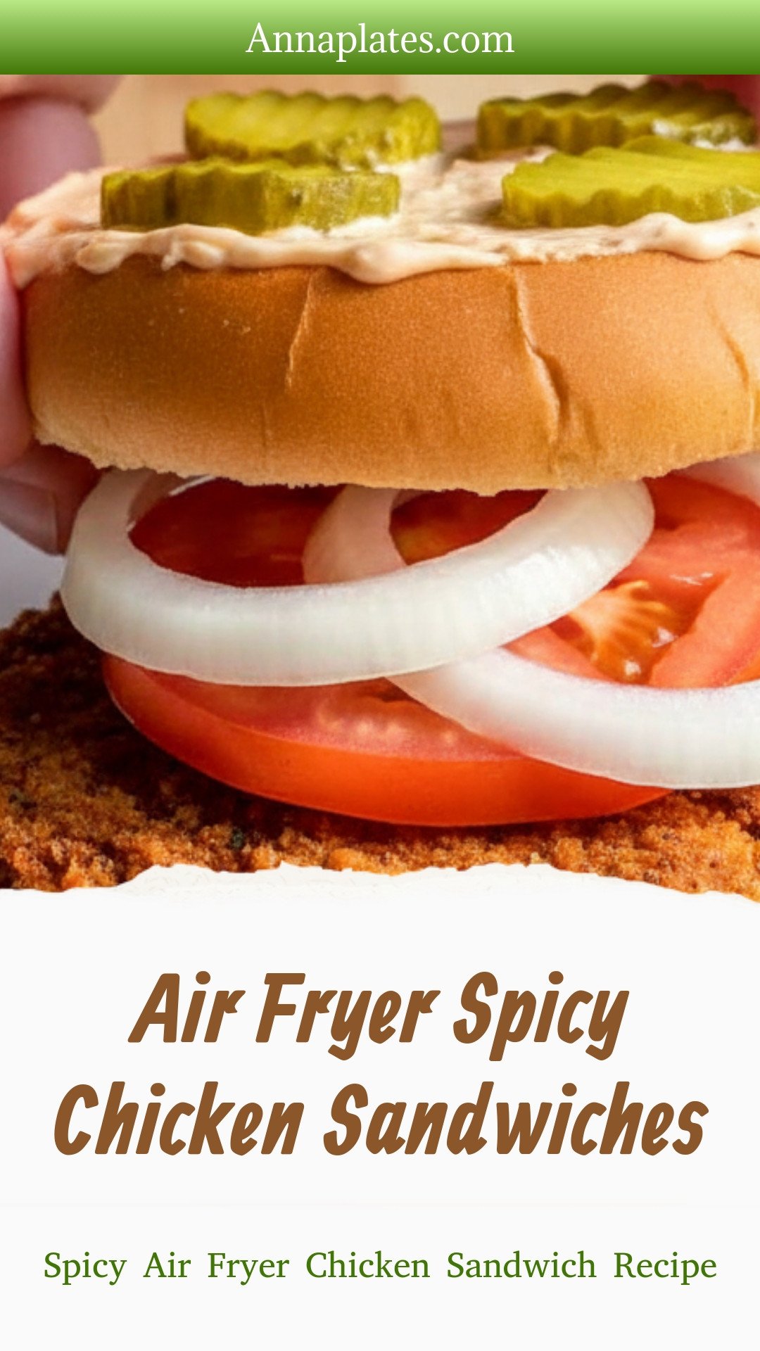 Air Fryer Spicy Chicken Sandwiches