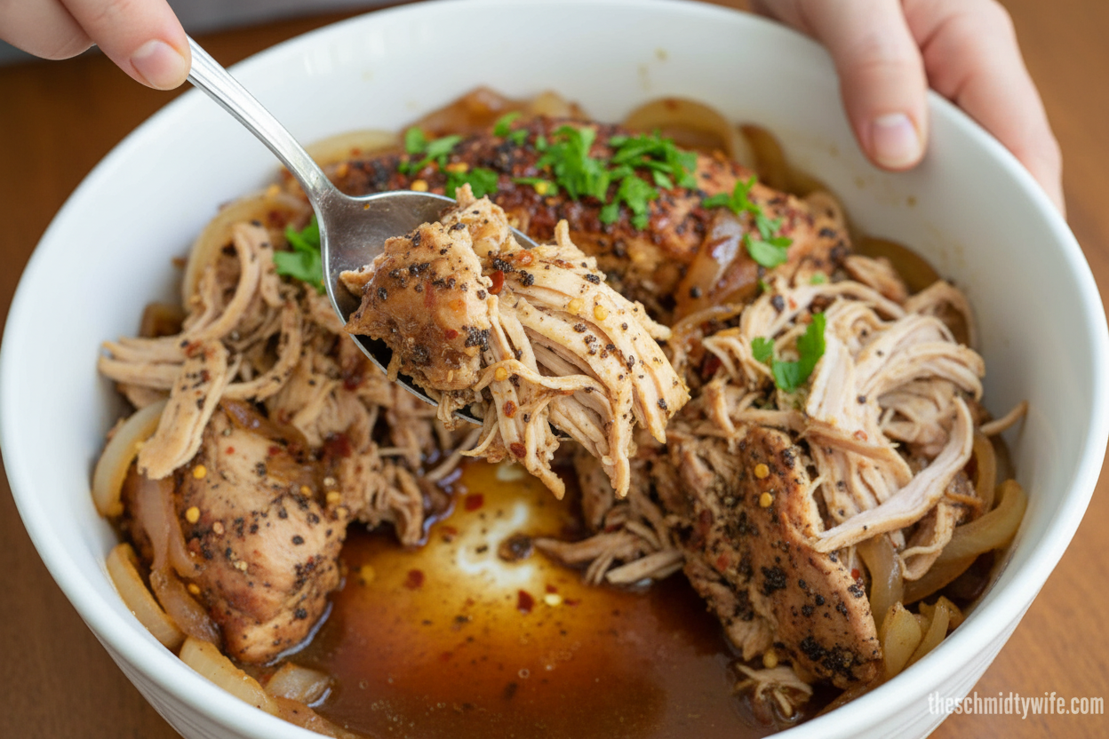 Spicy Balsamic Crockpot Pork Loin - The Schmidty Wife