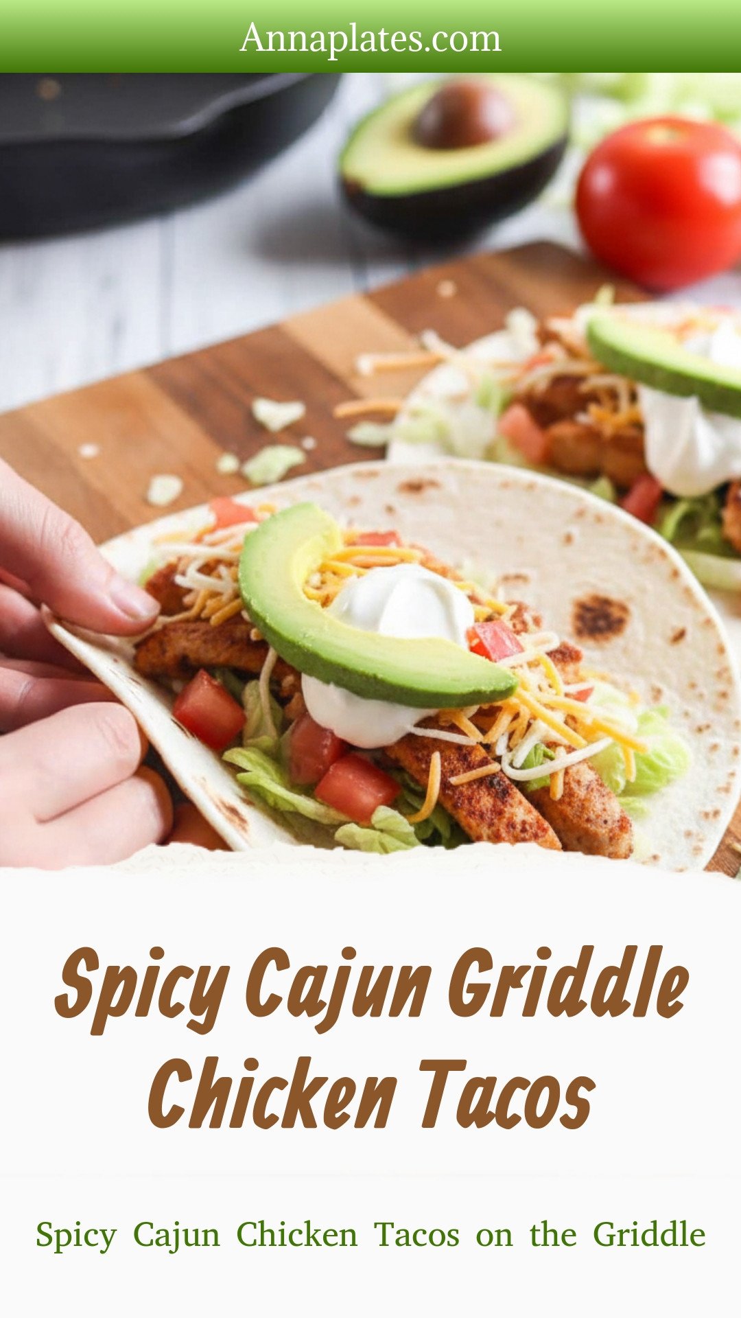 Spicy Cajun Griddle Chicken Tacos