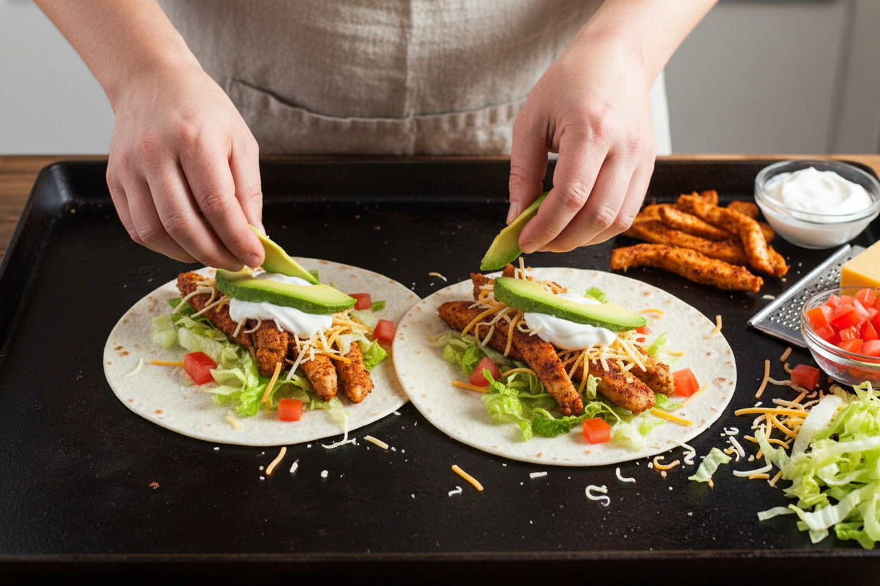 Spicy Cajun Griddle Chicken Tacos