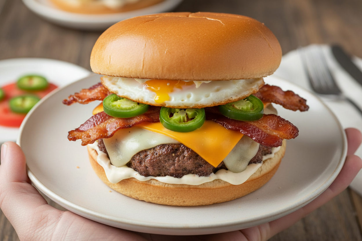 Spicy Jack Bacon Jalapeno Cheeseburgers