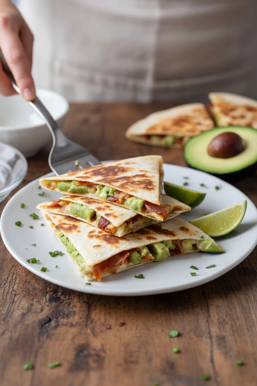 Spicy Ranch Bacon Avocado Quesadilla