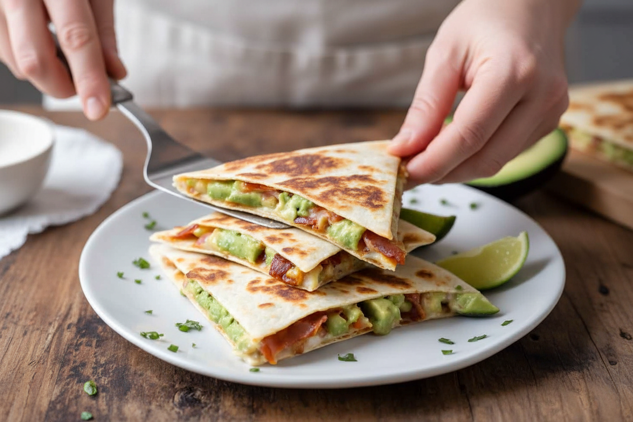 Spicy Ranch Bacon Avocado Quesadilla Recipe