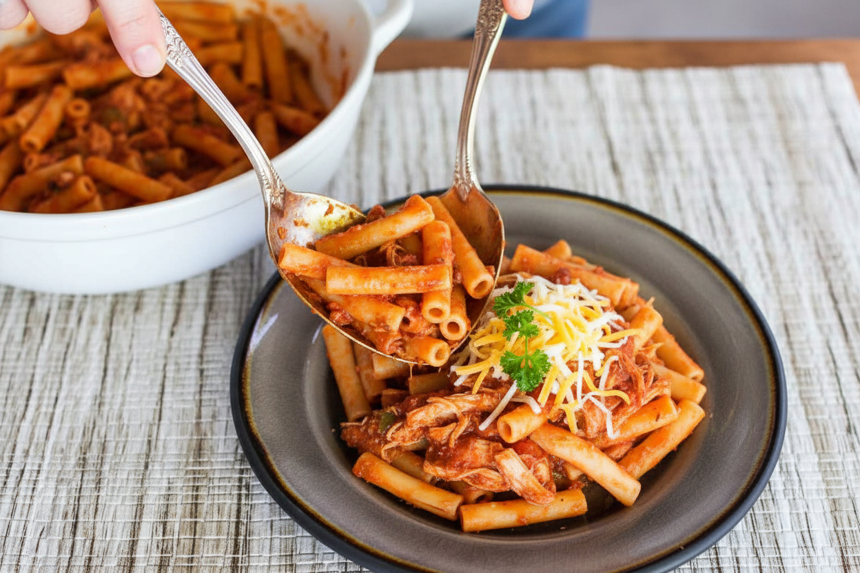 Spicy Southwestern Chicken Ziti Pasta