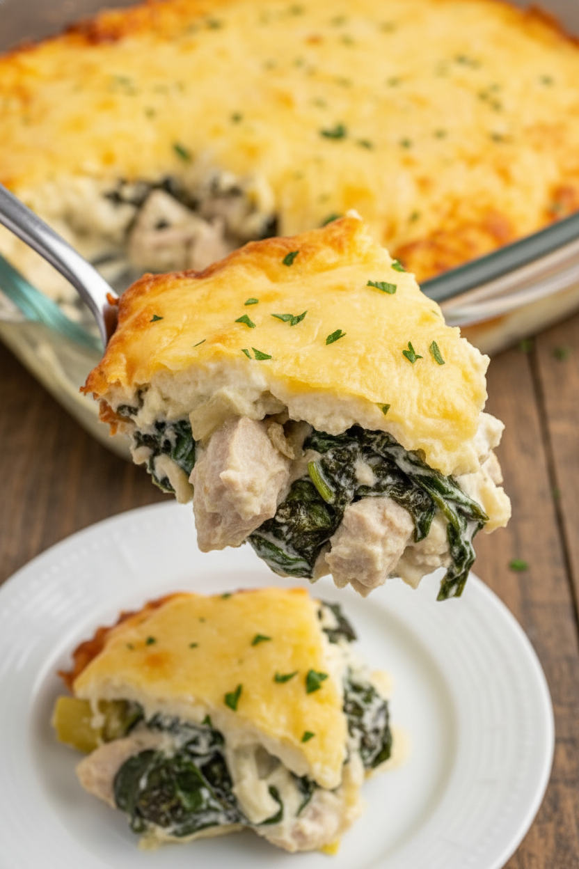 Spinach and Artichoke Chicken Casserole