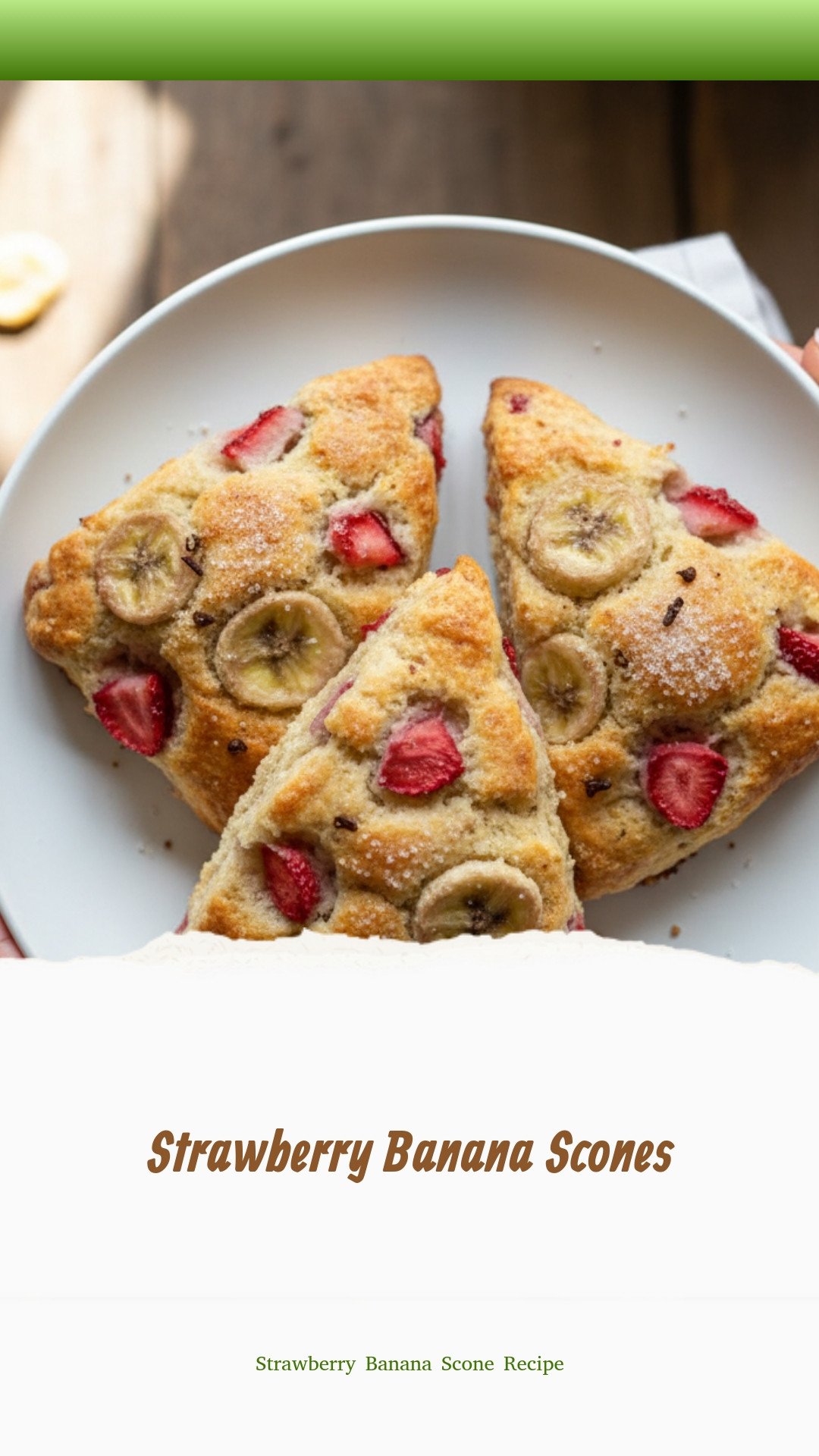 Strawberry Banana Scones