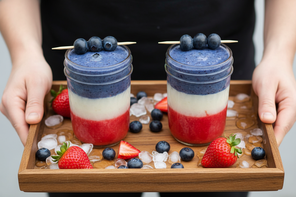 Strawberry Blueberry Cream Smoothie Recipe