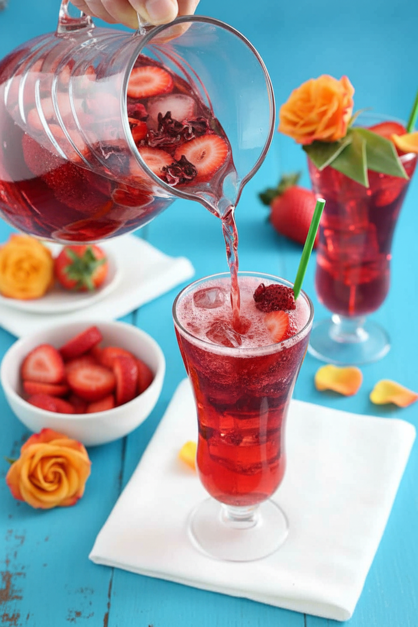 Strawberry Rose Cocktail