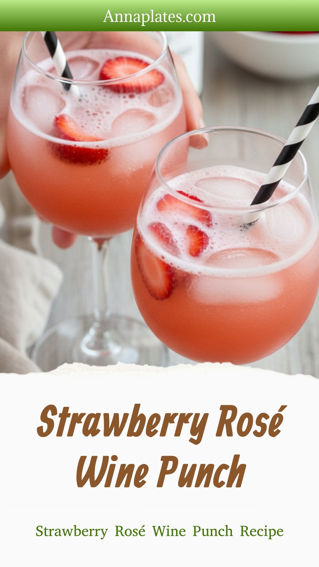 Strawberry Rosé Wine Punch