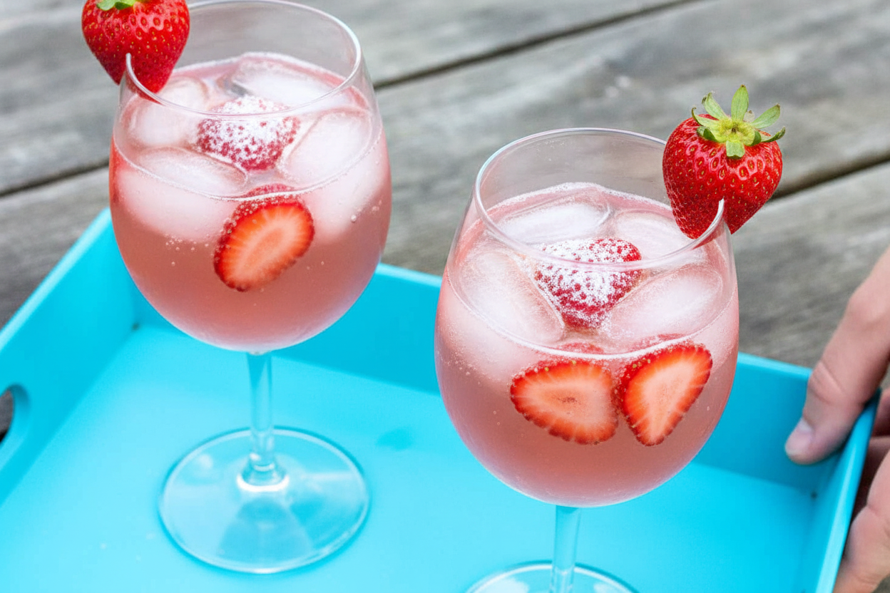 Strawberry Rosé Wine Punch: Strawberry Rosé Wine Punch Recipe