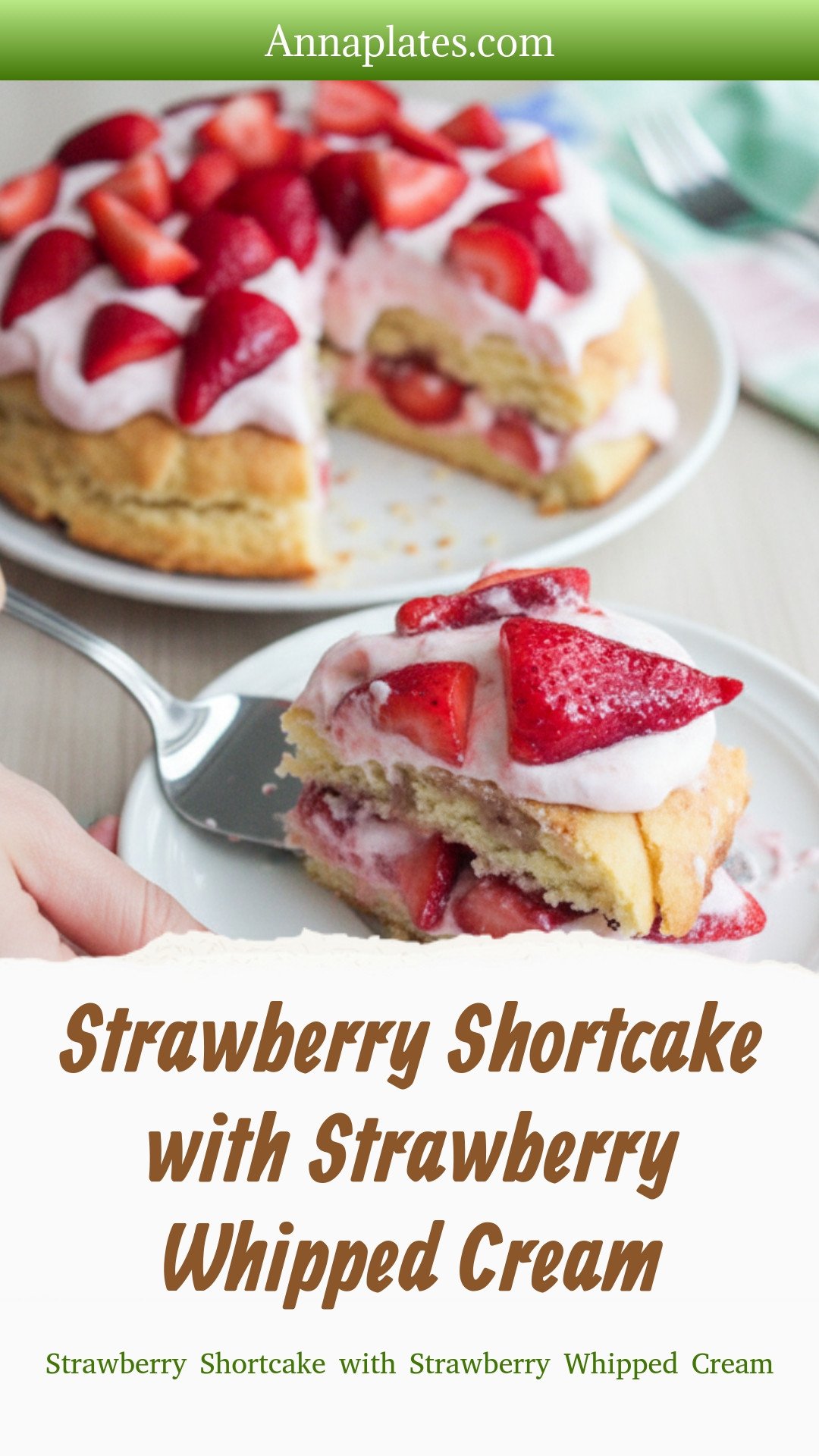 Strawberry Shortcake with Strawberry Whipped Cream