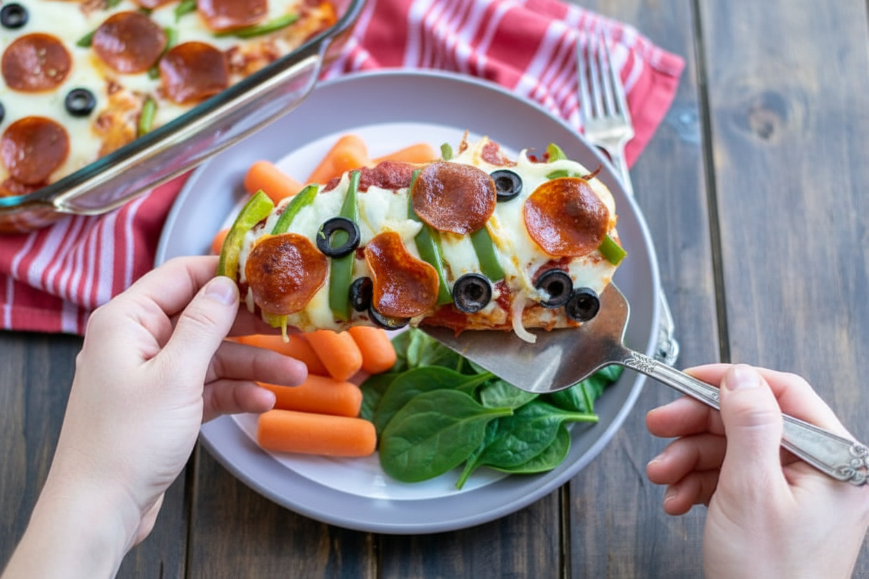 Supreme Pizza Chicken Bake Recipe Low Carb - The Schmidty Wife