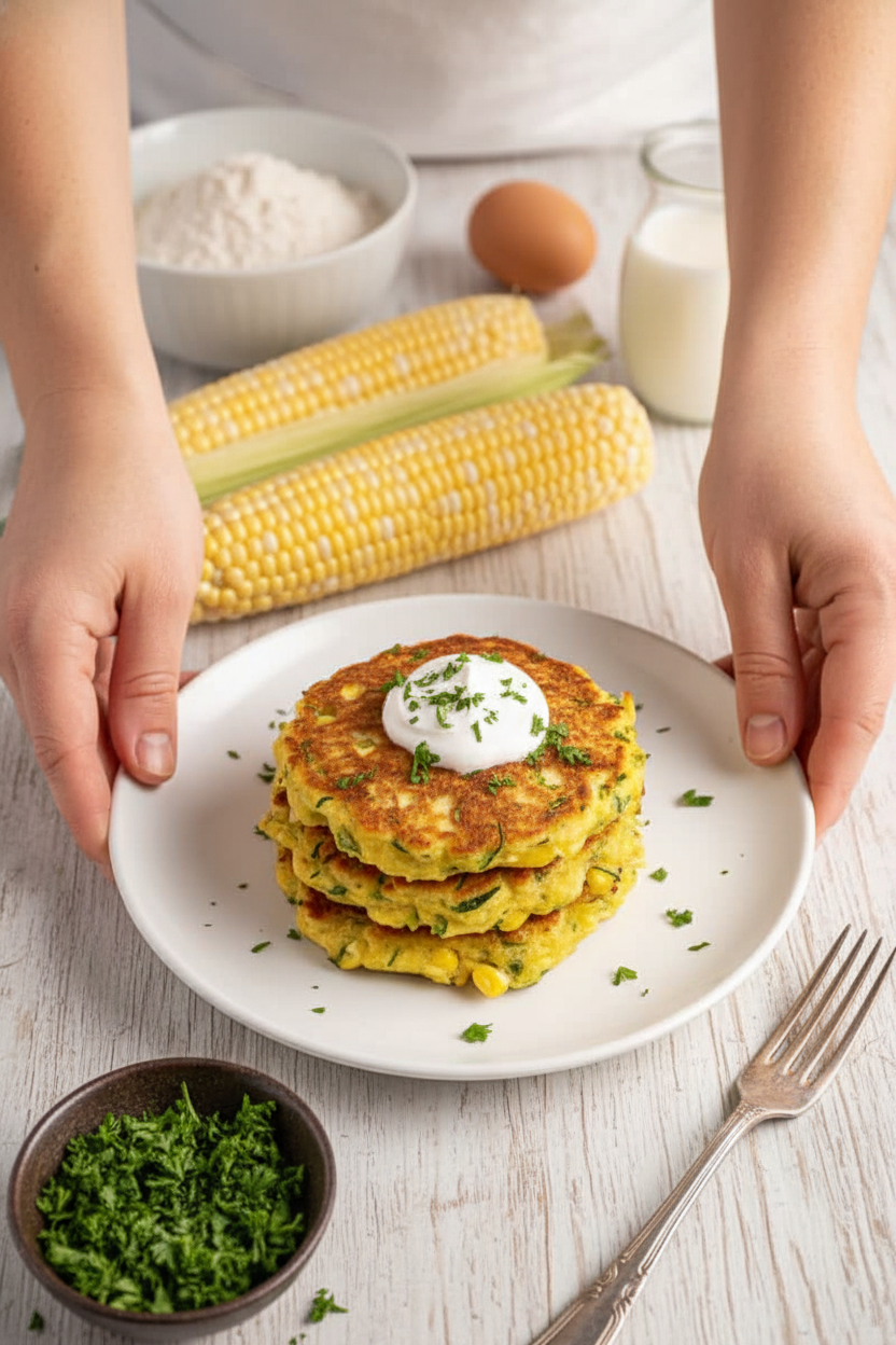 Sweet Corn and Zucchini Fritters - The Schmidty Wife