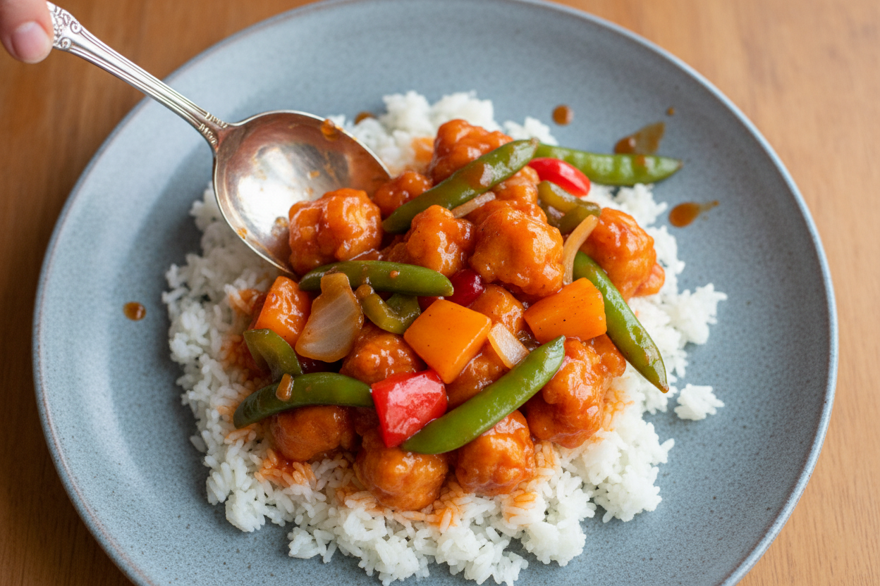 Sweet and Sour Chicken with Bell Peppers