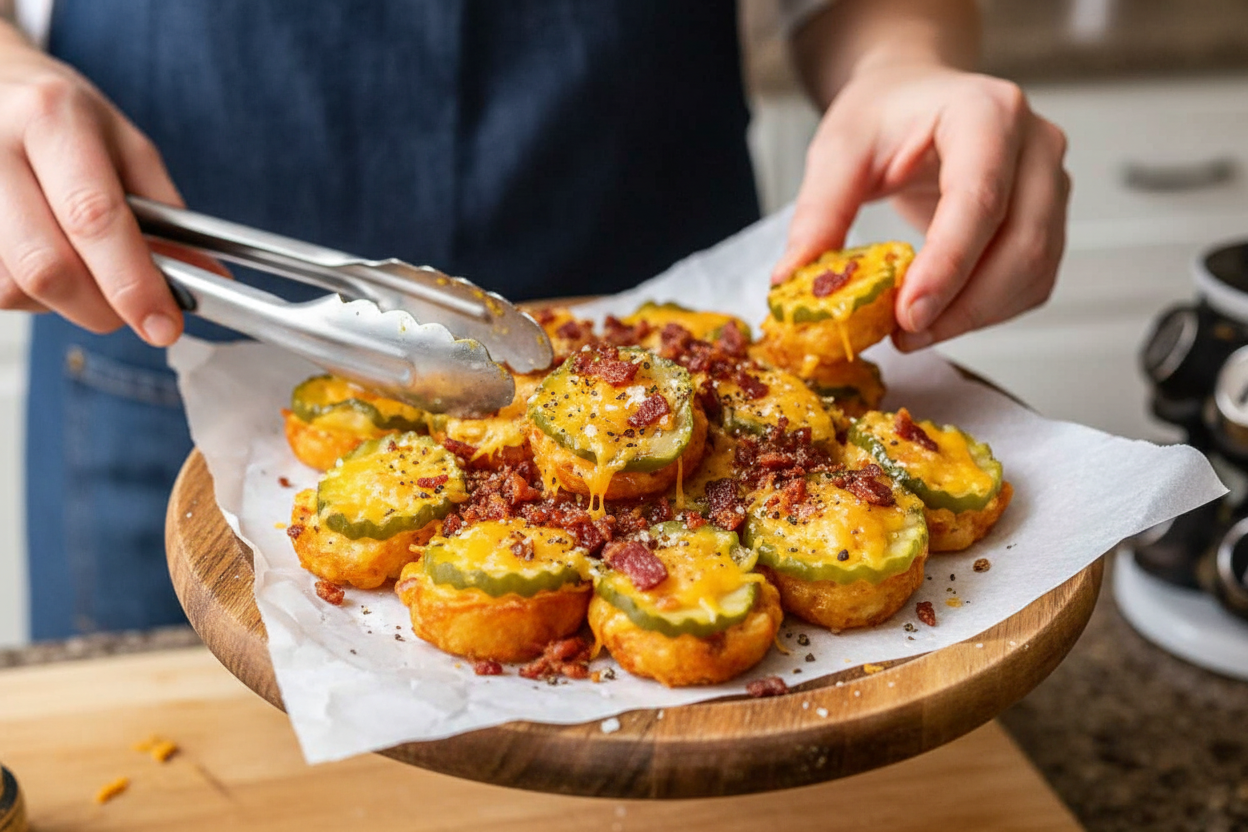 Tater Tot Oven Fried Pickle Chips