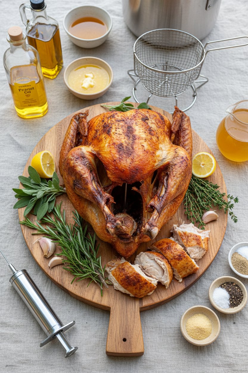 The BEST Deep Fried Turkey Recipe - The Schmidty Wife