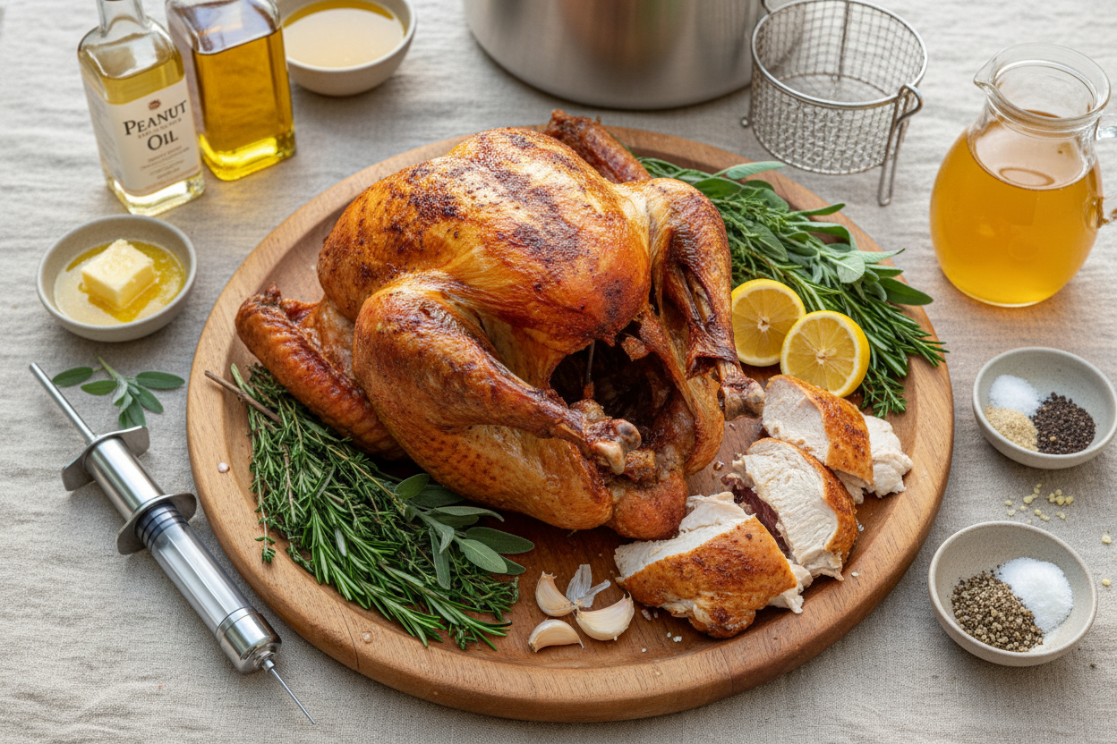 The BEST Deep Fried Turkey Recipe - The Schmidty Wife