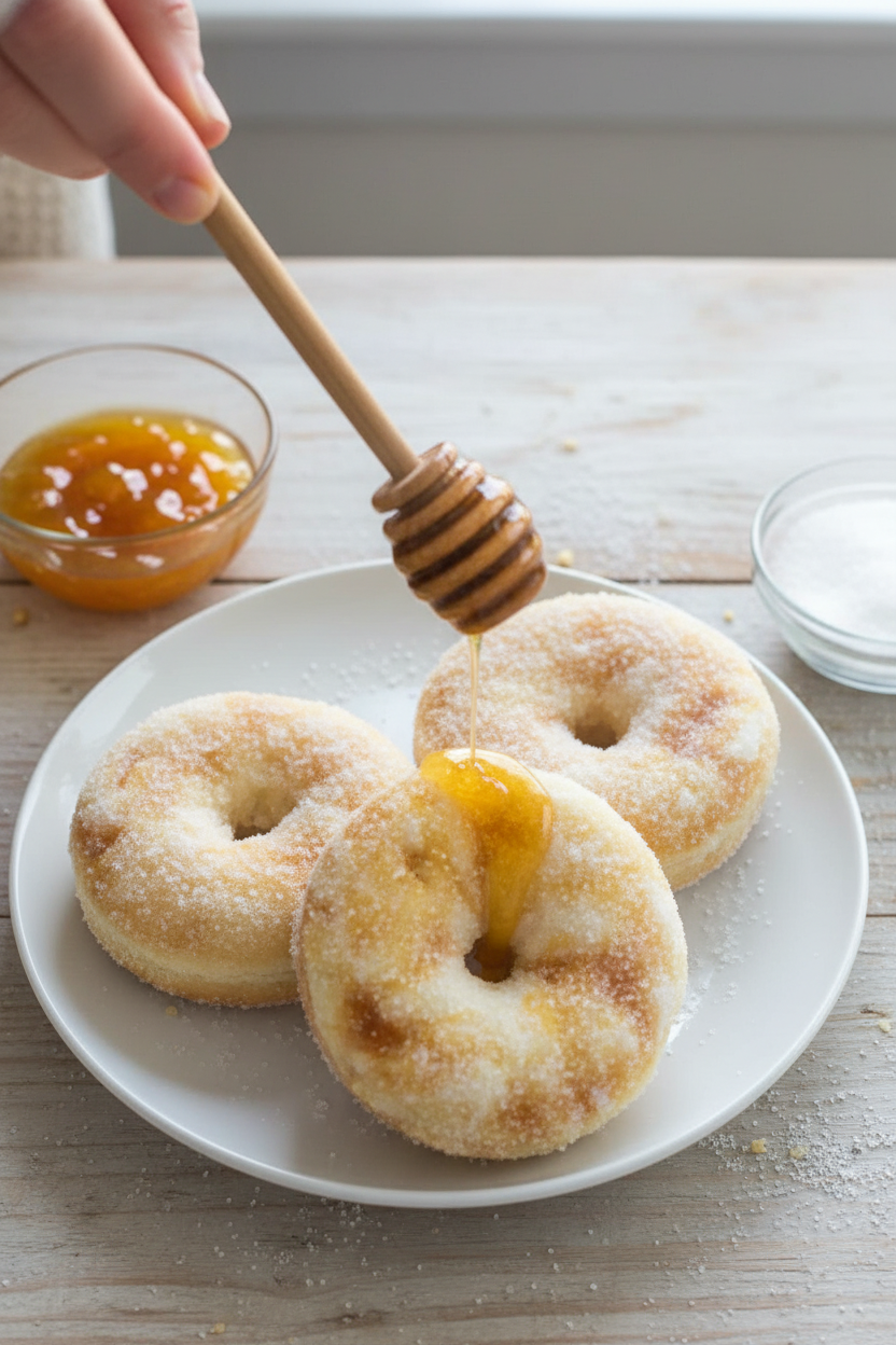 Tropical Fruit and Honey Swirled Donuts
