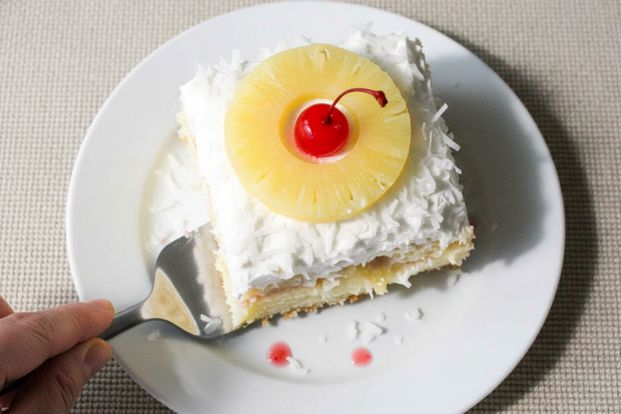 Tropical Pina Colada Poke Cake Recipe