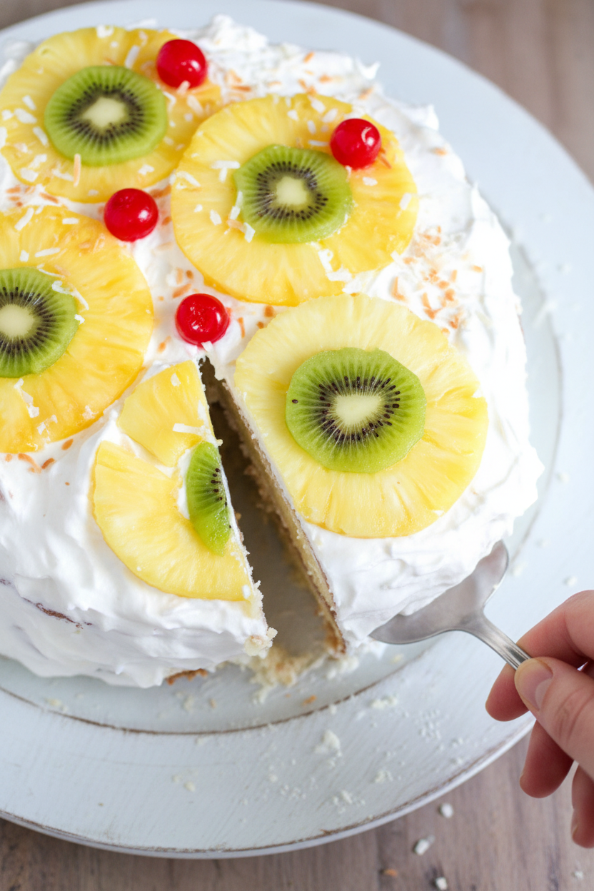 Tropical Layered Poke Cake