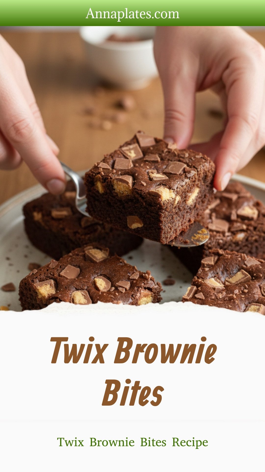 Twix Brownie Bites