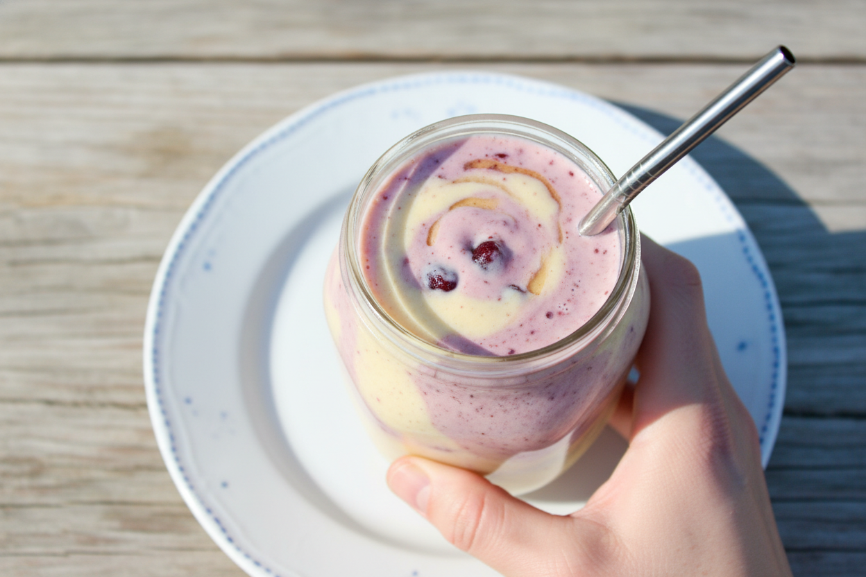 Vanilla Mango Cherry Smoothies