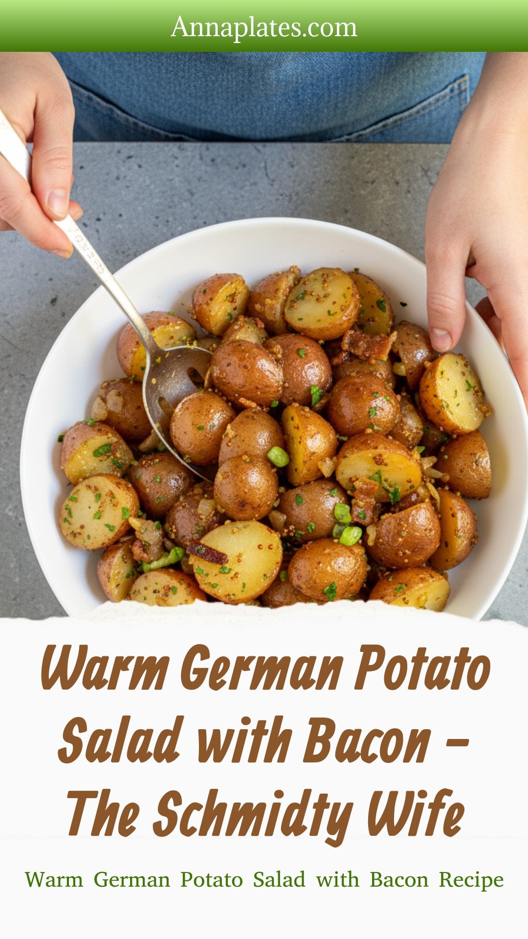 Warm German Potato Salad with Bacon - The Schmidty Wife