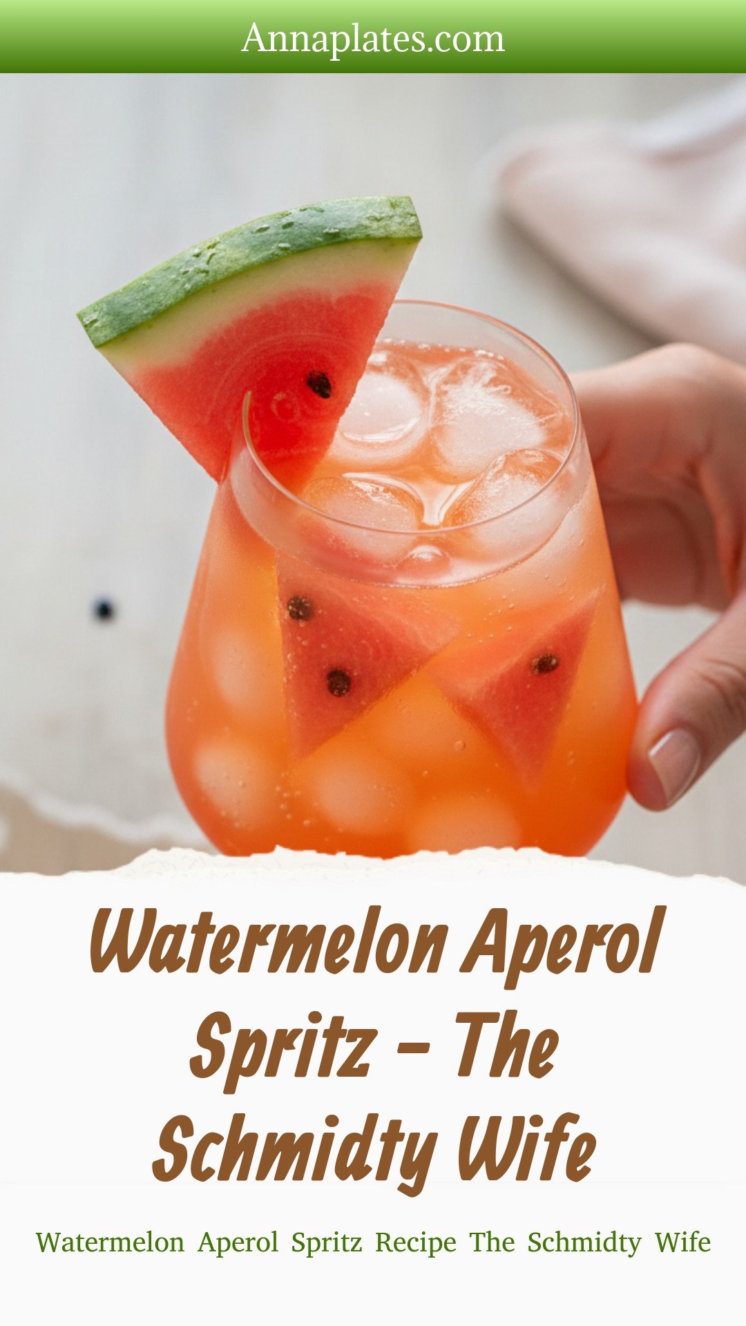Watermelon Aperol Spritz - The Schmidty Wife