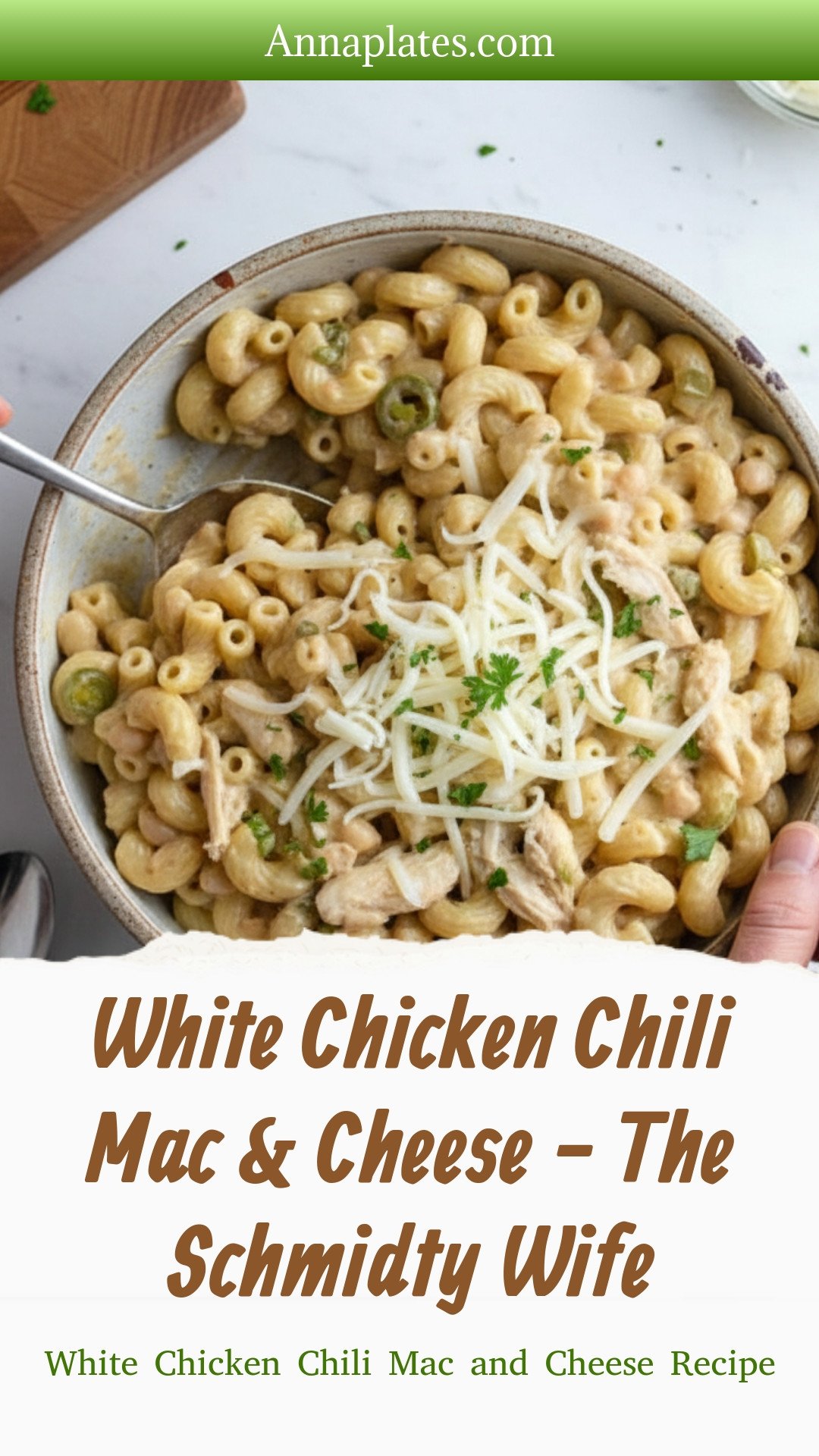 White Chicken Chili Mac & Cheese - The Schmidty Wife