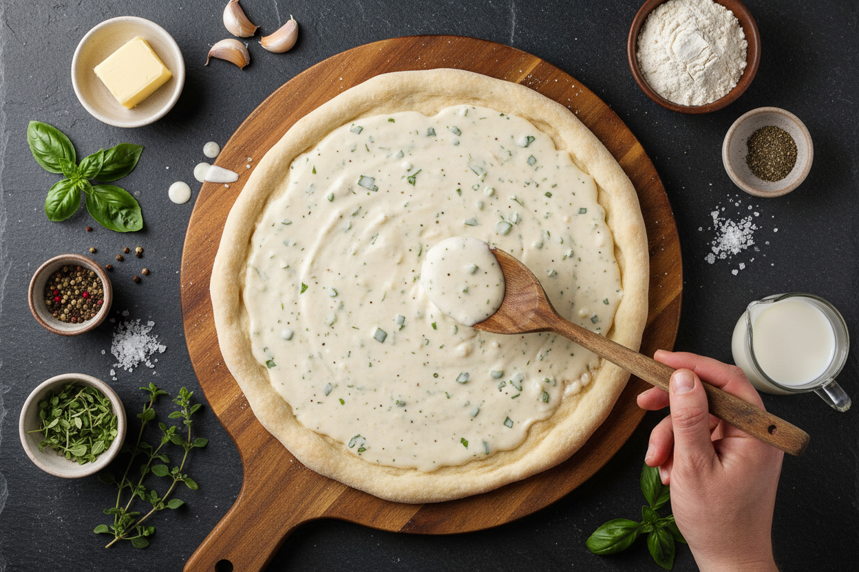 White Garlic Pizza Sauce