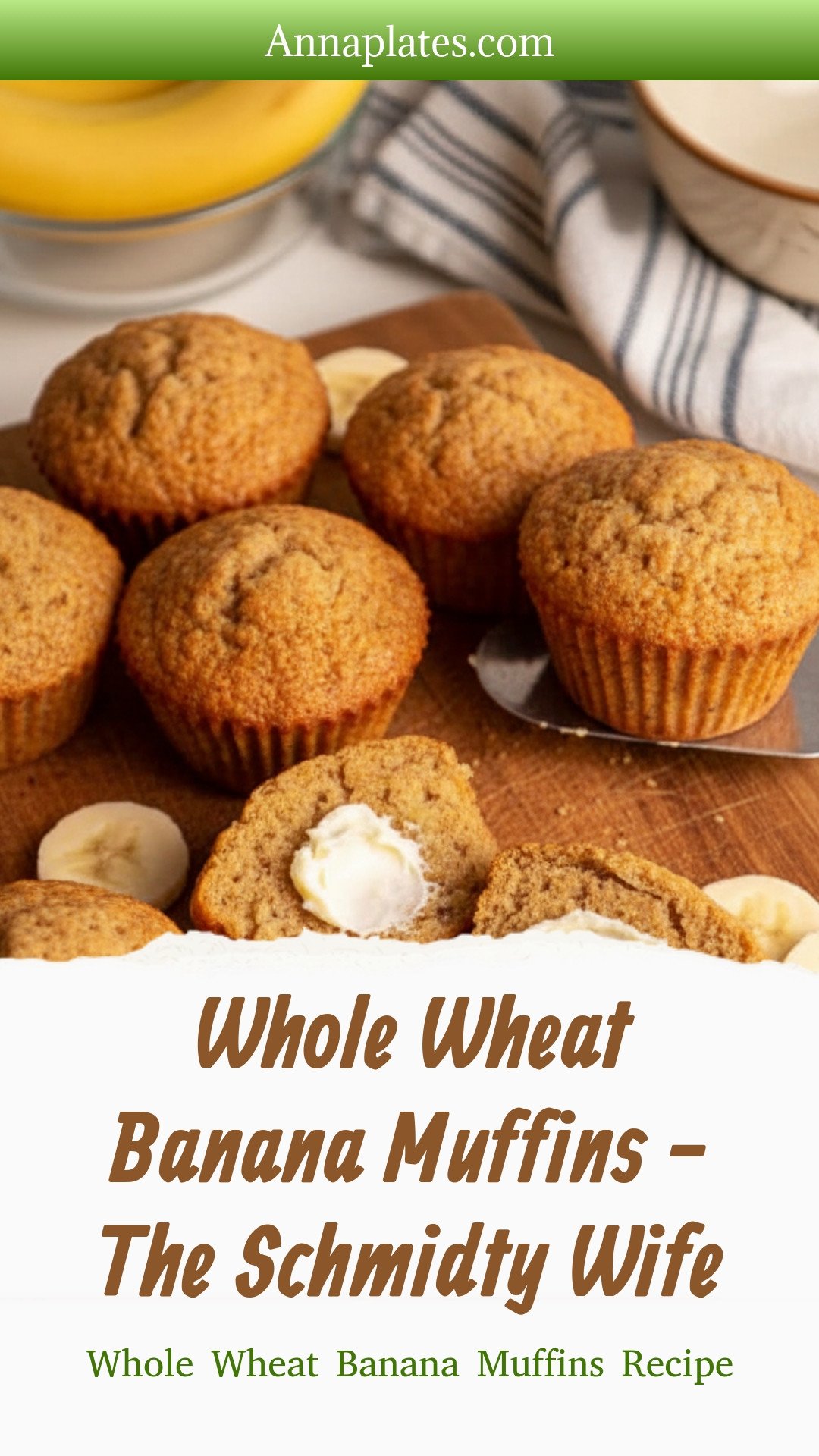 Whole Wheat Banana Muffins - The Schmidty Wife