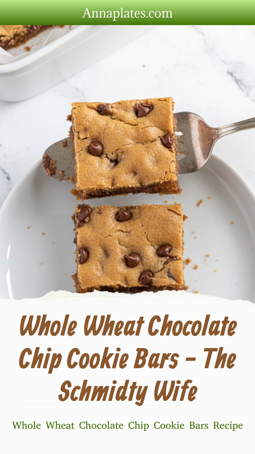 Whole Wheat Chocolate Chip Cookie Bars - The Schmidty Wife