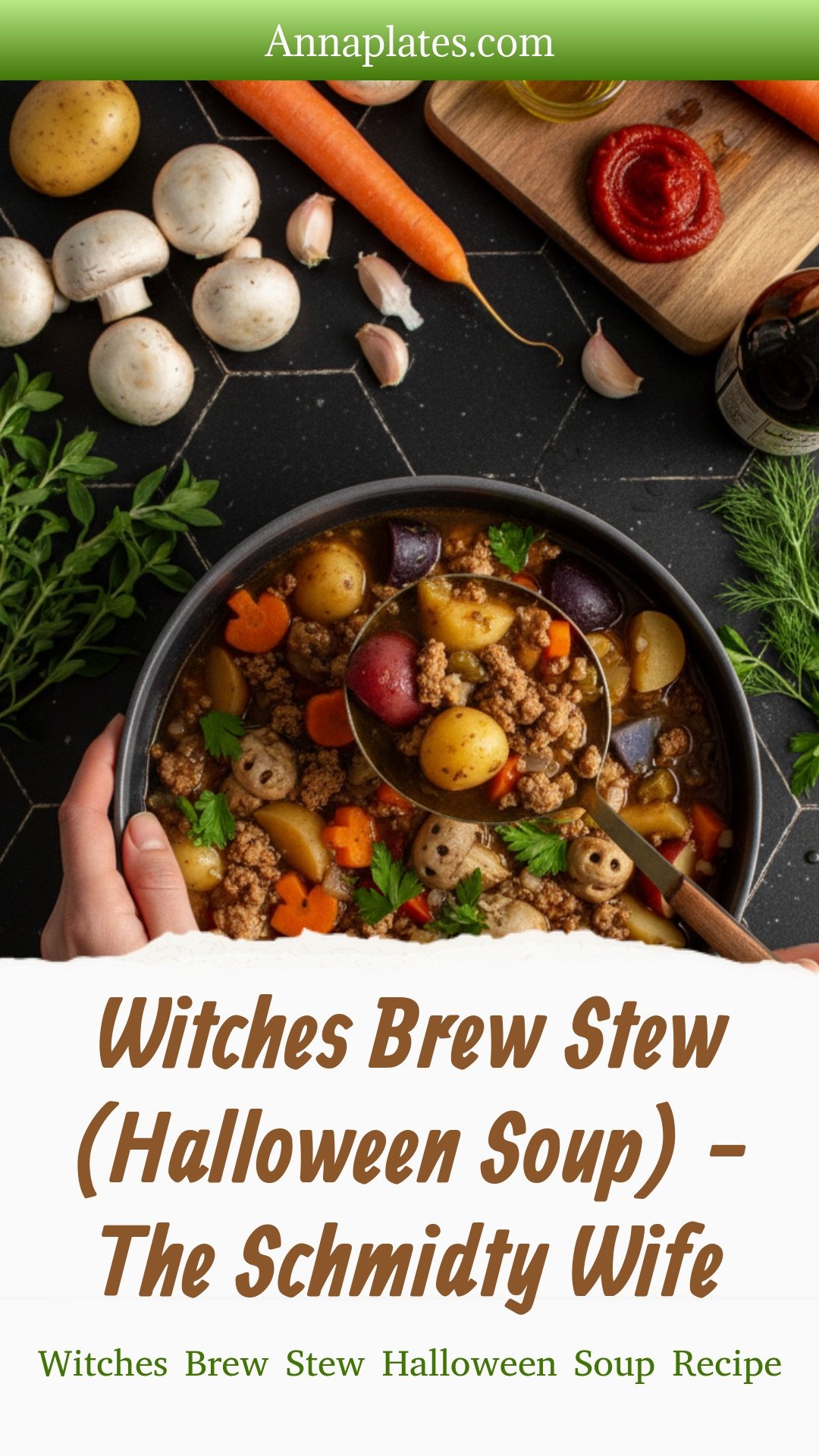 Witches Brew Stew (Halloween Soup) - The Schmidty Wife