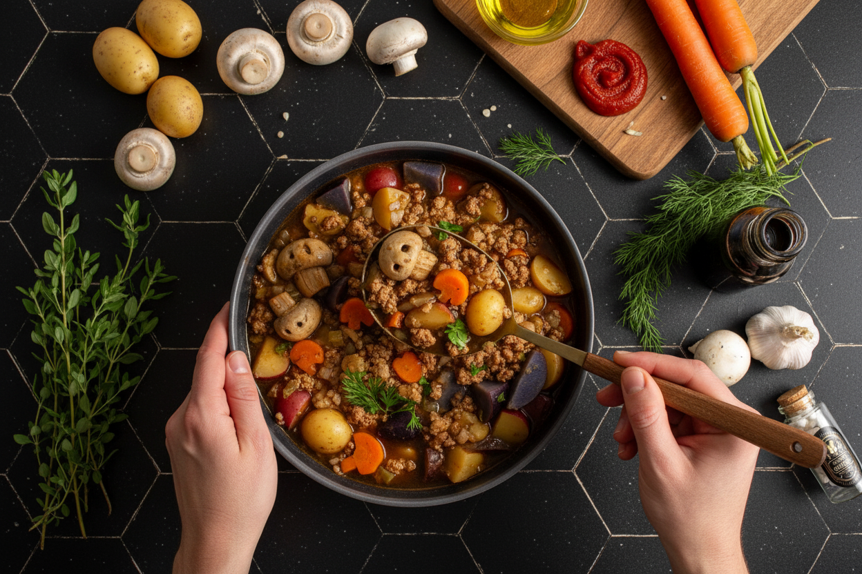 Witches Brew Stew (Halloween Soup) - The Schmidty Wife