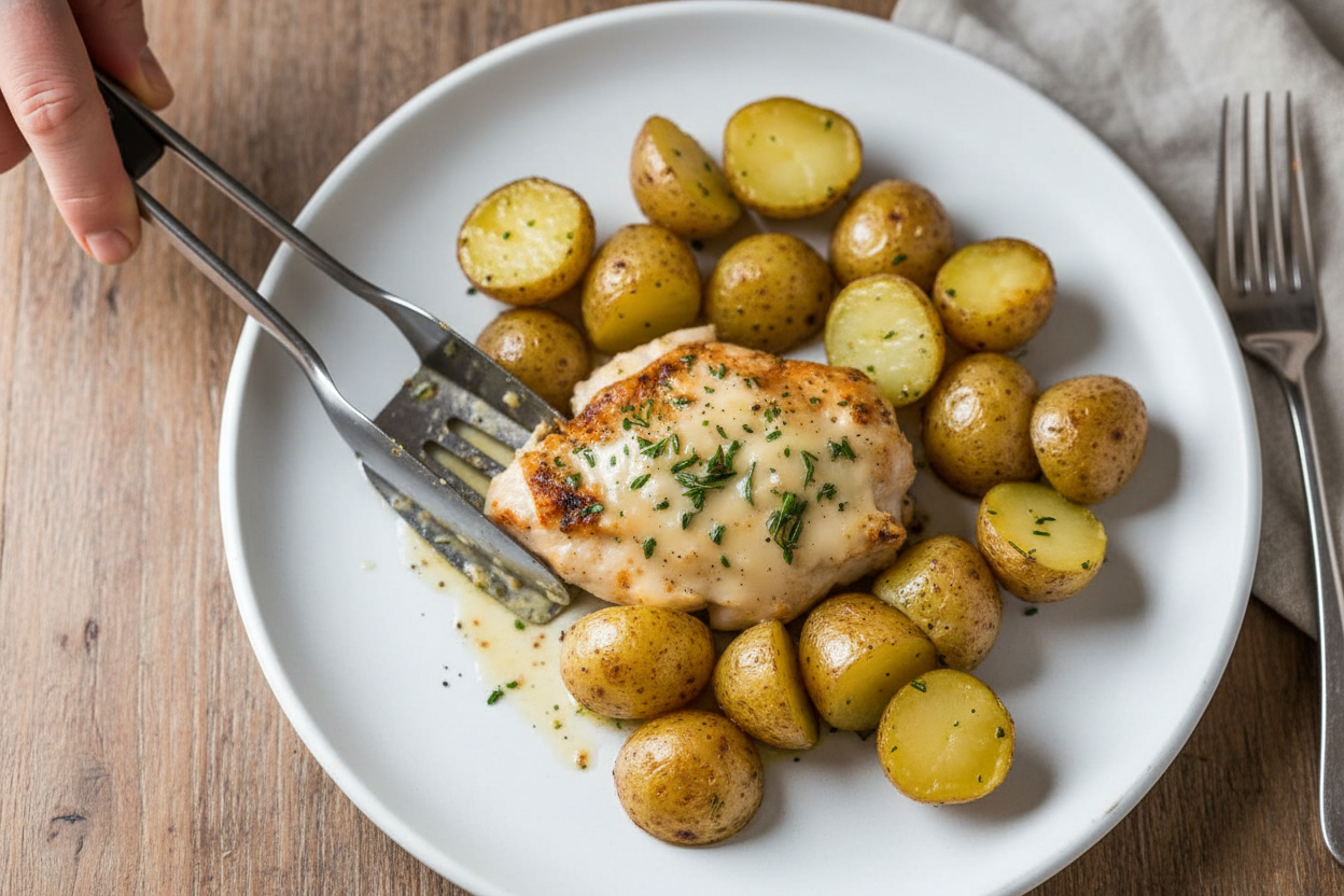 Zesty Roasted Chicken and Potato Sheet Pan Dinner