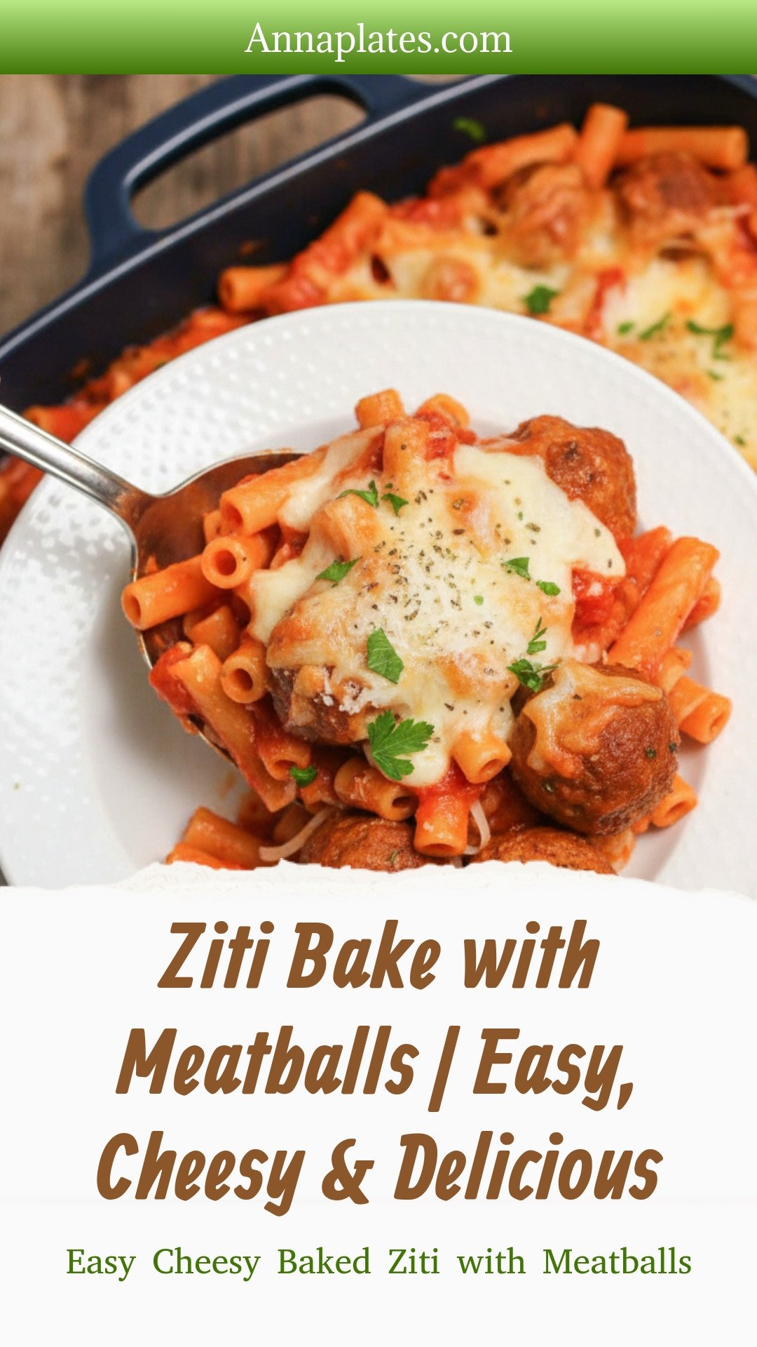 Ziti Bake with Meatballs | Easy, Cheesy & Delicious