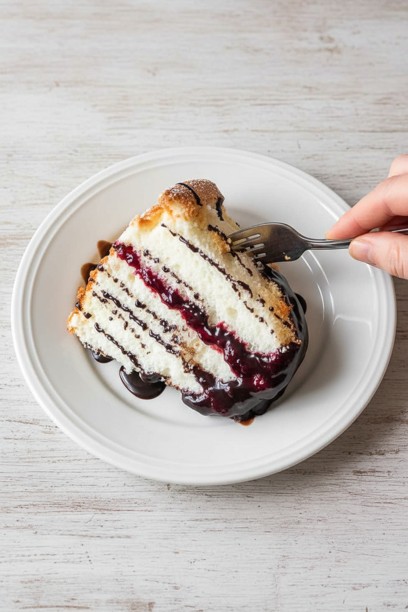 Angel Food Cake in a Bundt Pan