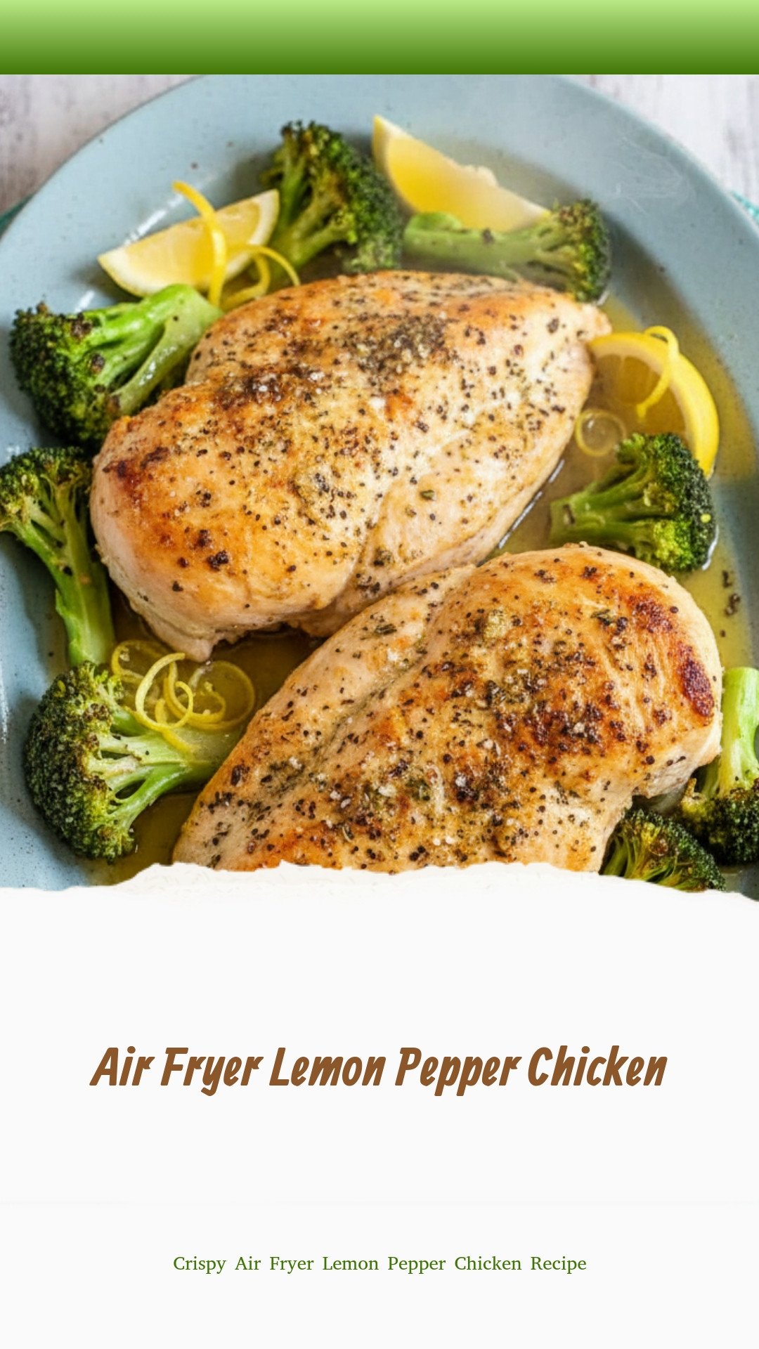 Air Fryer Lemon Pepper Chicken