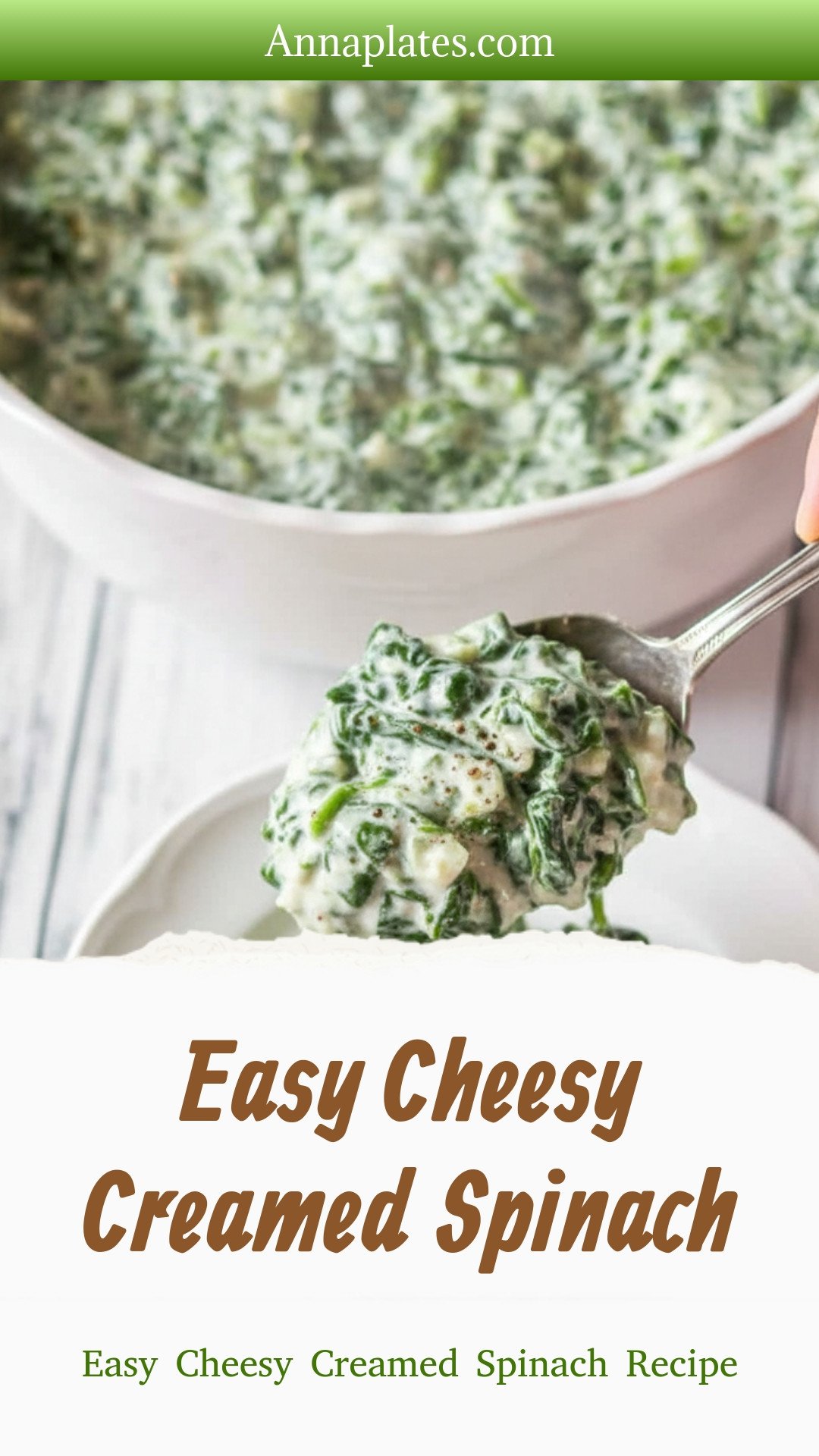 Easy Cheesy Creamed Spinach 