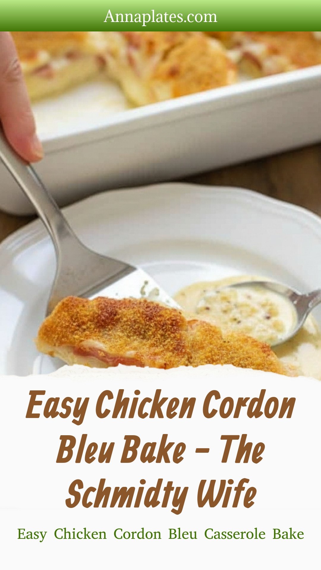 Easy Chicken Cordon Bleu Bake - The Schmidty Wife