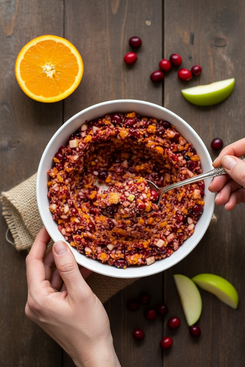 Easy Cranberry Orange Relish Recipe - The Schmidty Wife
