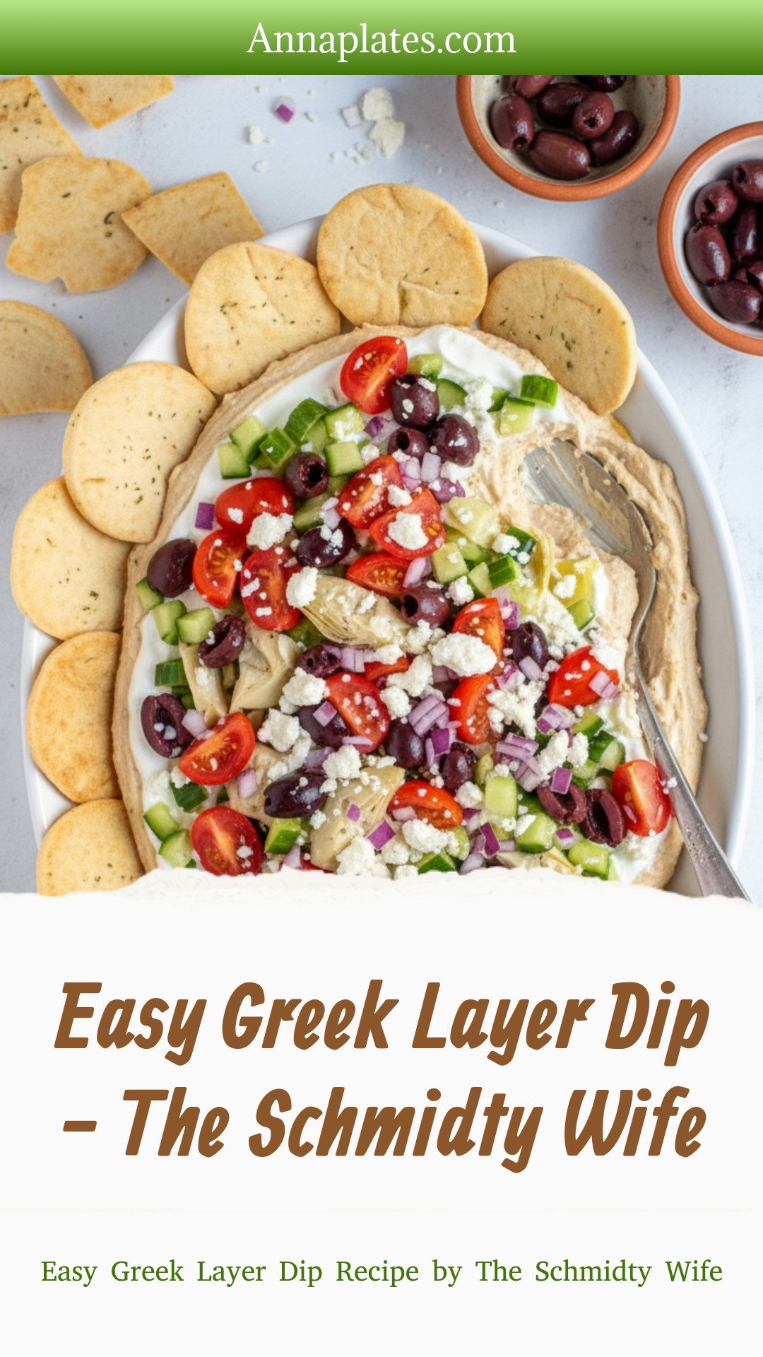 Easy Greek Layer Dip - The Schmidty Wife