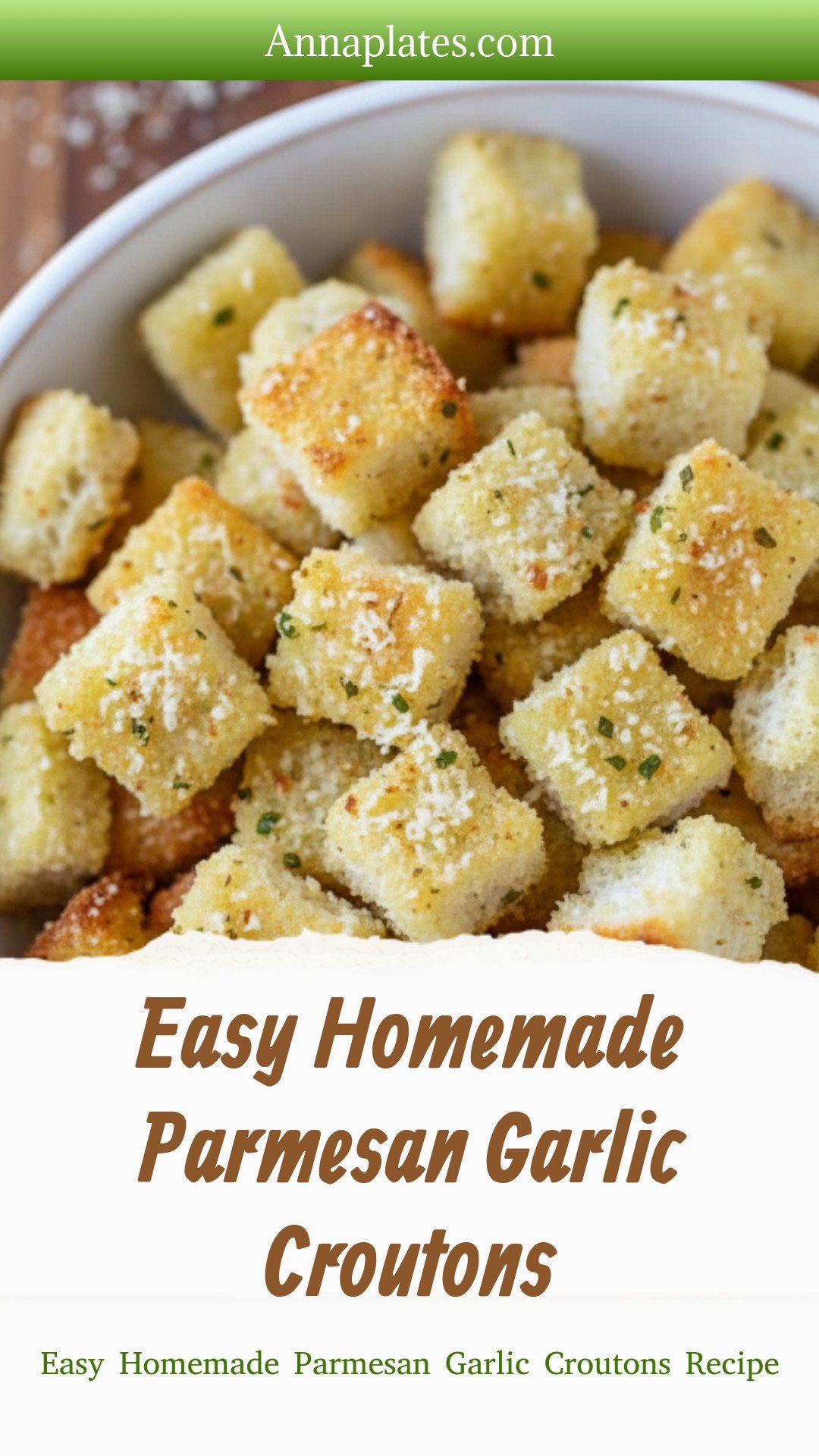 Easy Homemade Parmesan Garlic Croutons