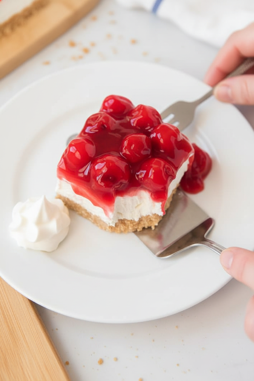 No Bake Cherry Cheesecake