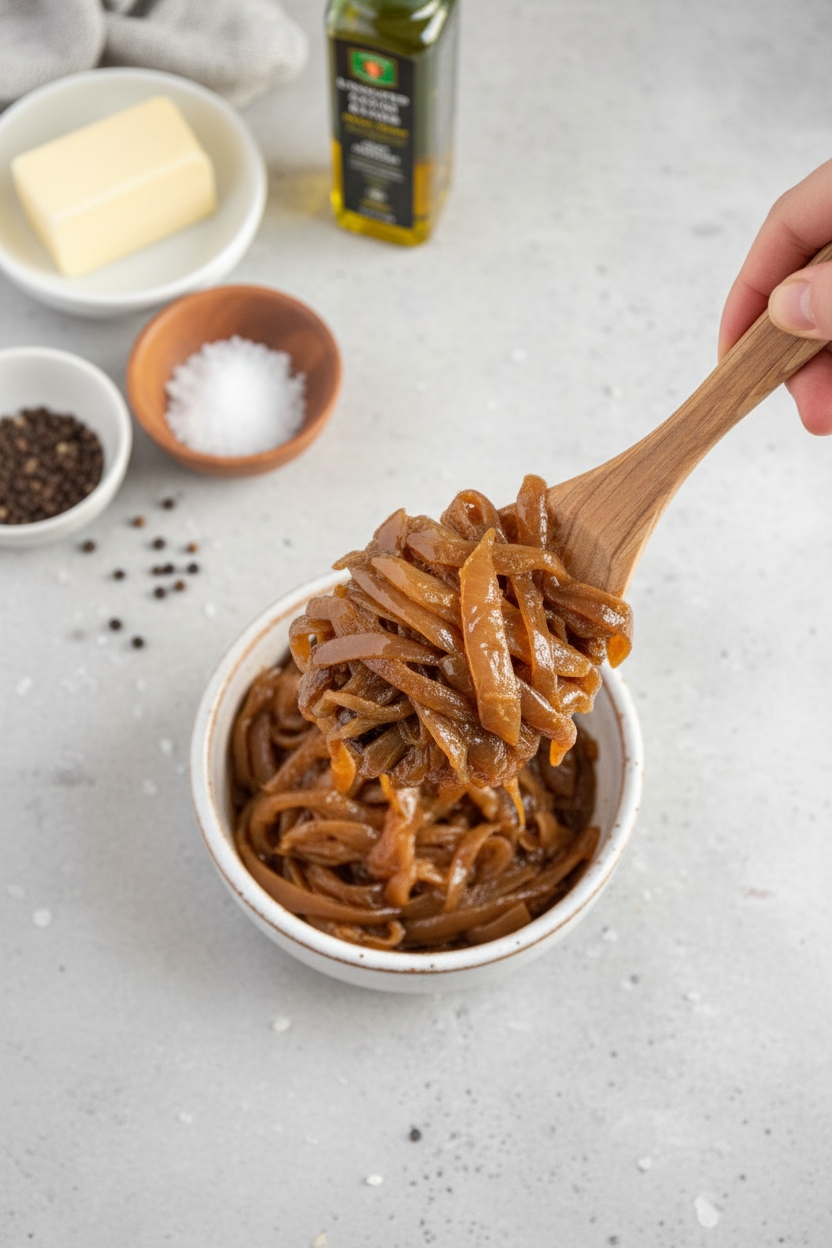 Slow Cooker Caramelized Onions (Easy!) - The Schmidty Wife