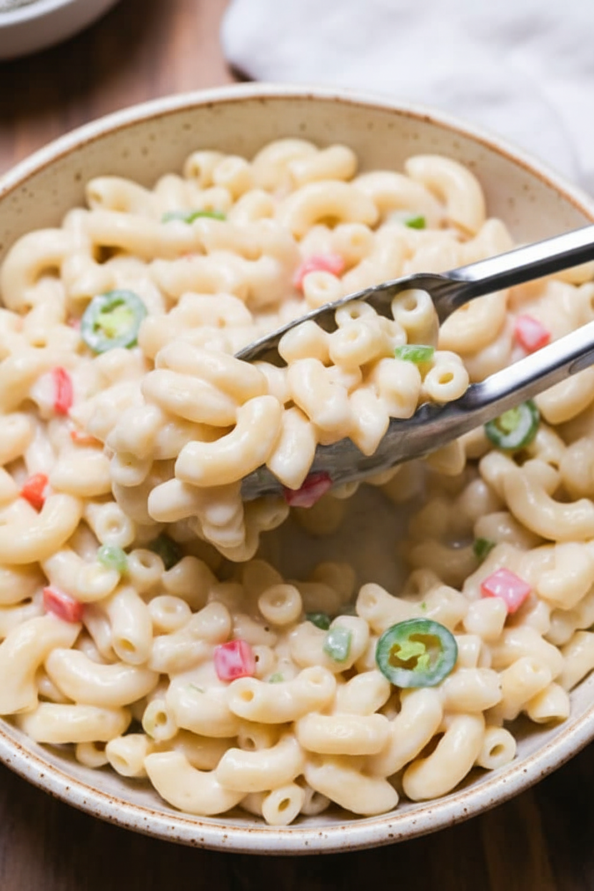 Easy White Queso Mac and Cheese for Two