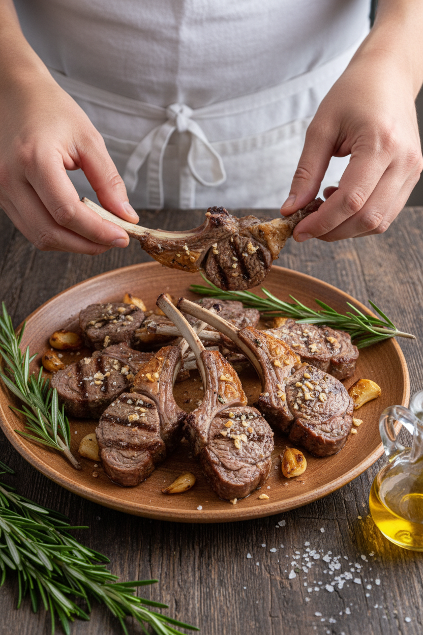 Easy Grilled Rack of Lamb - The Schmidty Wife