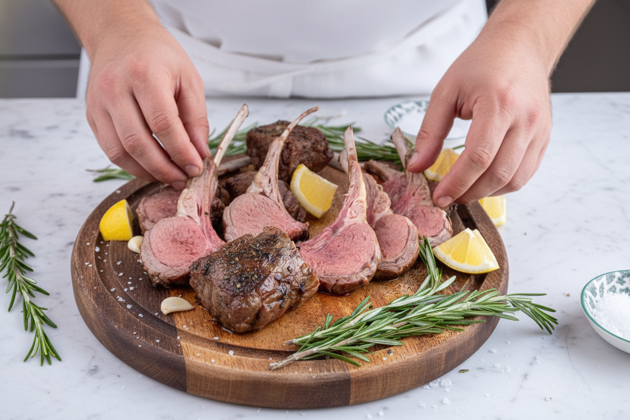 Easy Grilled Rack of Lamb - The Schmidty Wife