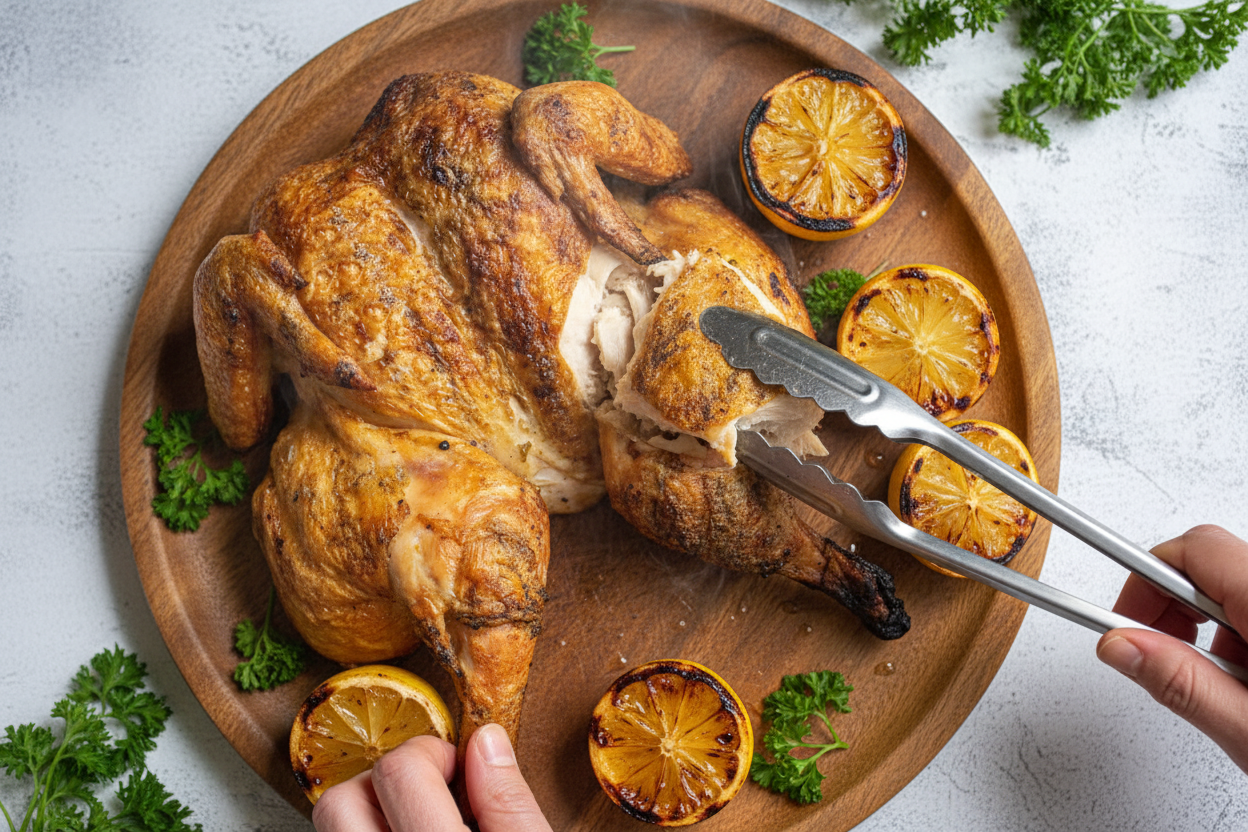 Grilled Spatchcocked Chicken (Spatchcocking Video) - The Schmidty Wife