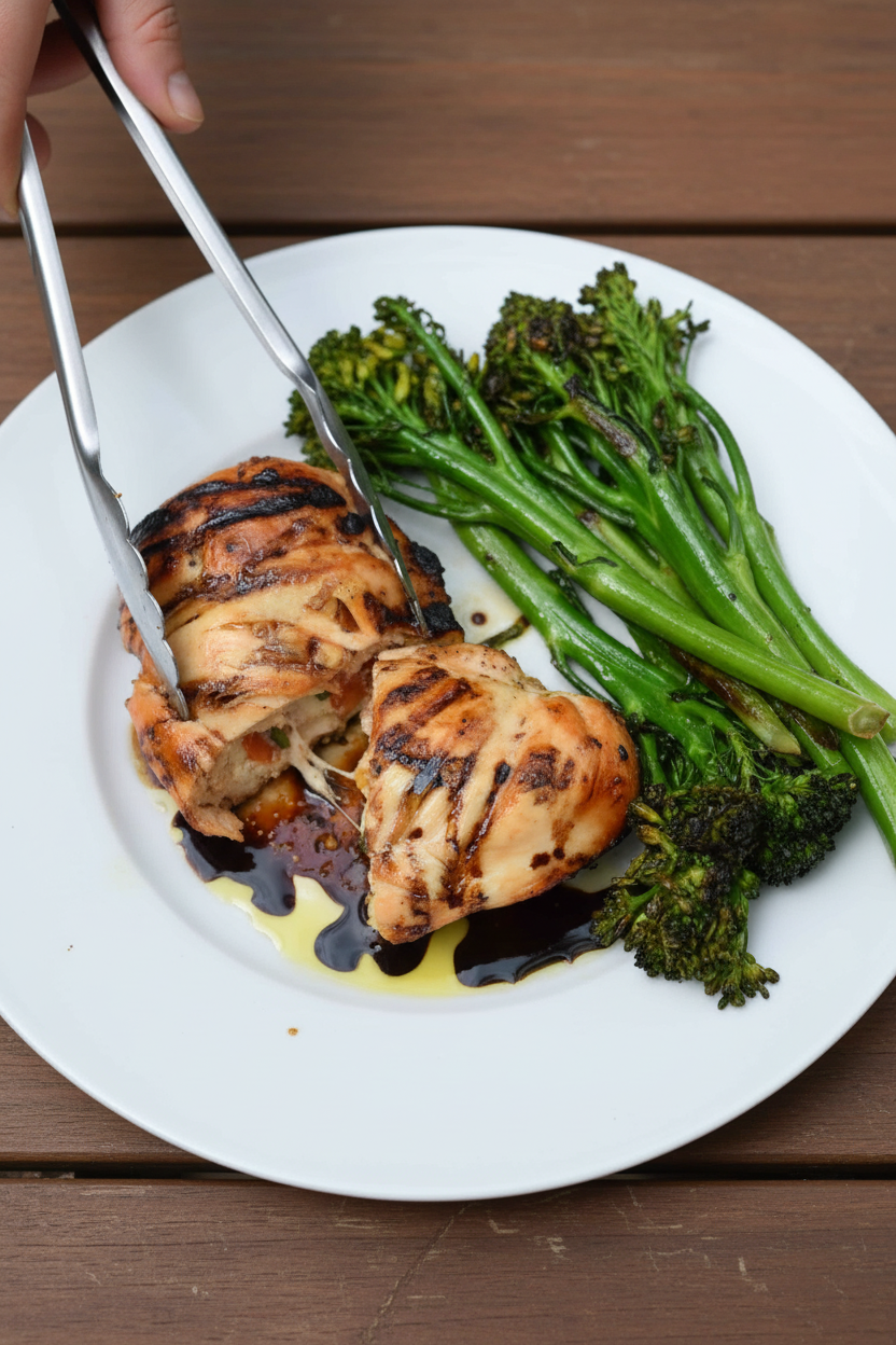 Grilled & Stuffed Caprese Chicken - The Schmidty Wife